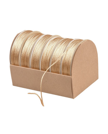 Bobine de 10m cordon à broder 2mm beige foncé