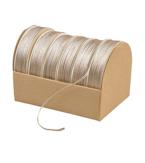 10m spool of embroidery cord 2mm taupe