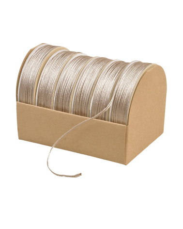 Spool of 10m embroidery cord 2mm taupe