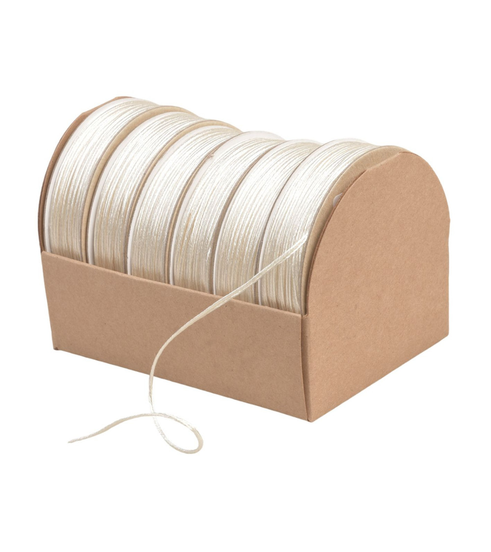 10m spool of embroidery cord 2mm ecru