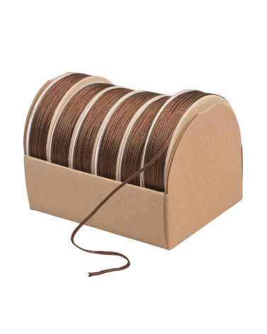 10m spool of embroidery cord 2mm coffee brown