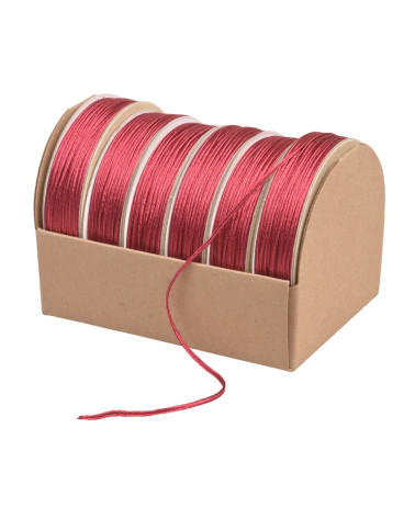 Bobina de 10m de cordón para bordar 2mm burdeos
