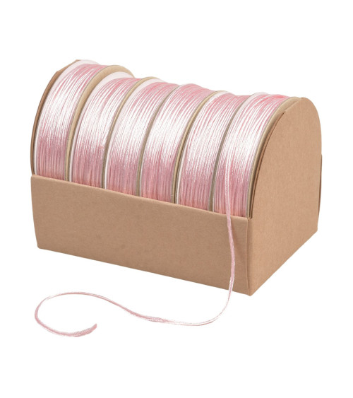 10m spool of embroidery cord 2mm light pink