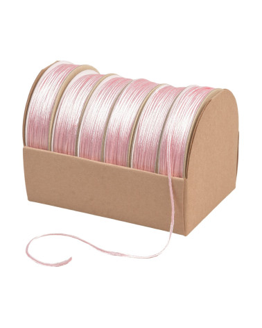 Bobine de 10m cordon à broder 2mm rose clair