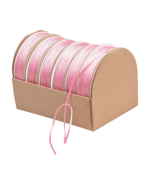 10m spool of embroidery cord 2mm pink