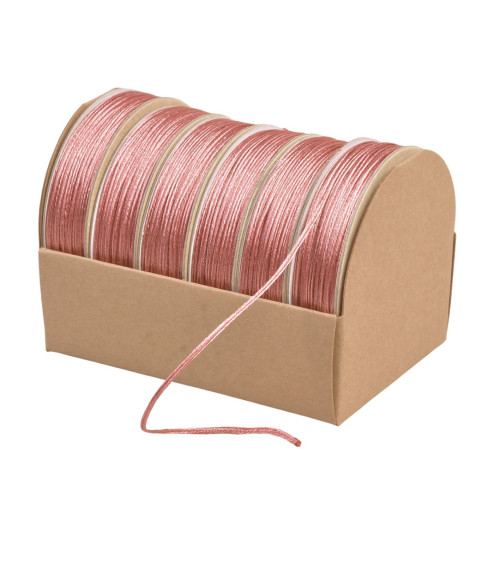 10m spool of embroidery cord 2mm old pink