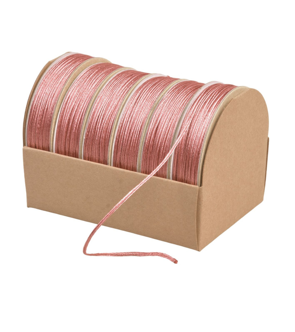 10m spool of embroidery cord 2mm old pink