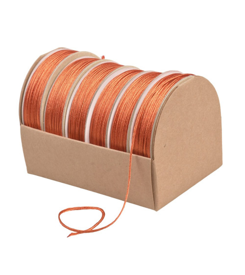 10m spool of embroidery cord 2mm orange