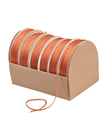 10m spool of embroidery cord 2mm orange