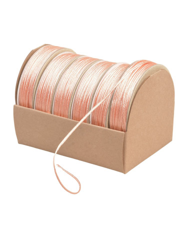 10m spool of embroidery cord 2mm salmon