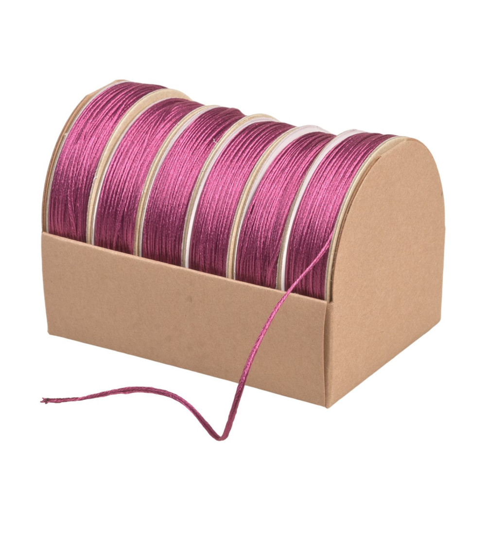 10m spool of embroidery cord 2mm plum