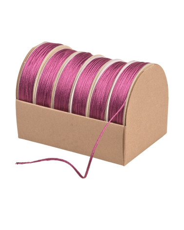 Bobina de 10m de cordón para bordar de 2mm color ciruela