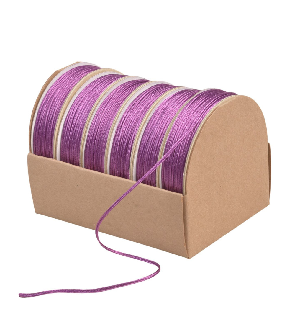 10m spool of embroidery cord 2mm purple