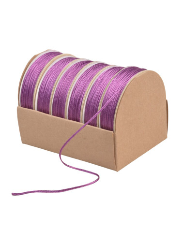 Bobine de 10m cordon à broder 2mm violet