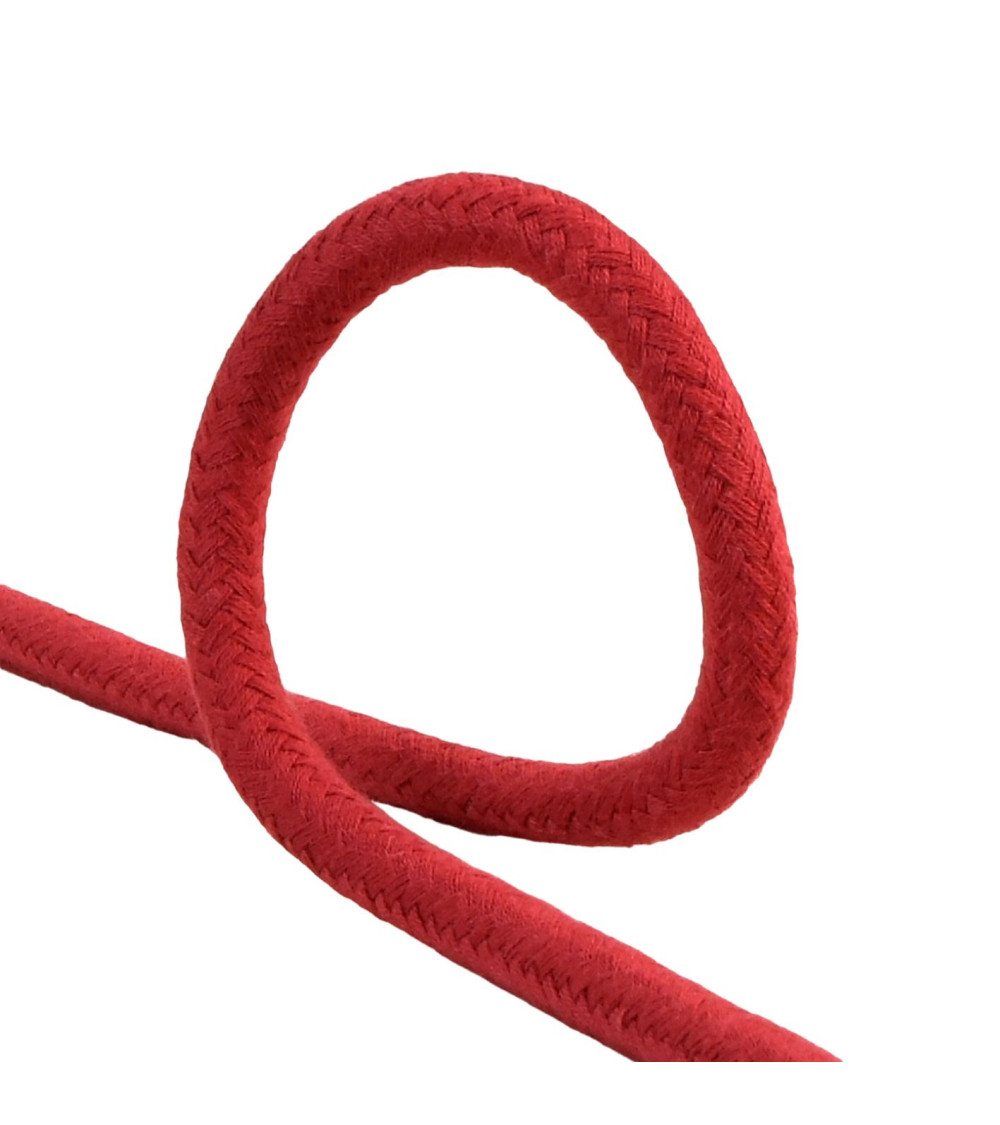 25m spool of 6mm burgundy braided cord