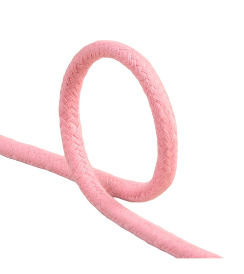 25m spool of 6mm light pink braided cord