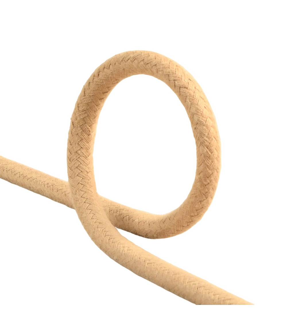 20m spool of 8mm beige braided cord