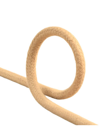 Bobine 20m cordon tressé 8mm beige