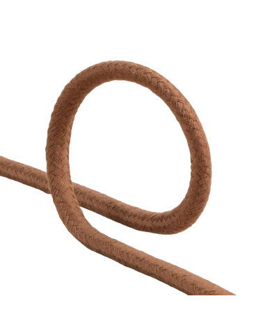 20m reel of 8mm light brown braided cord
