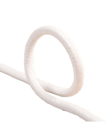 15 m Spule, geflochtenes Kabel, 10 mm, weiß