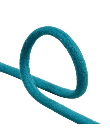 15 m Spule, geflochtene Kordel, 10 mm, Entenblau