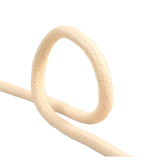 15m spool braided cord 10mm ecru