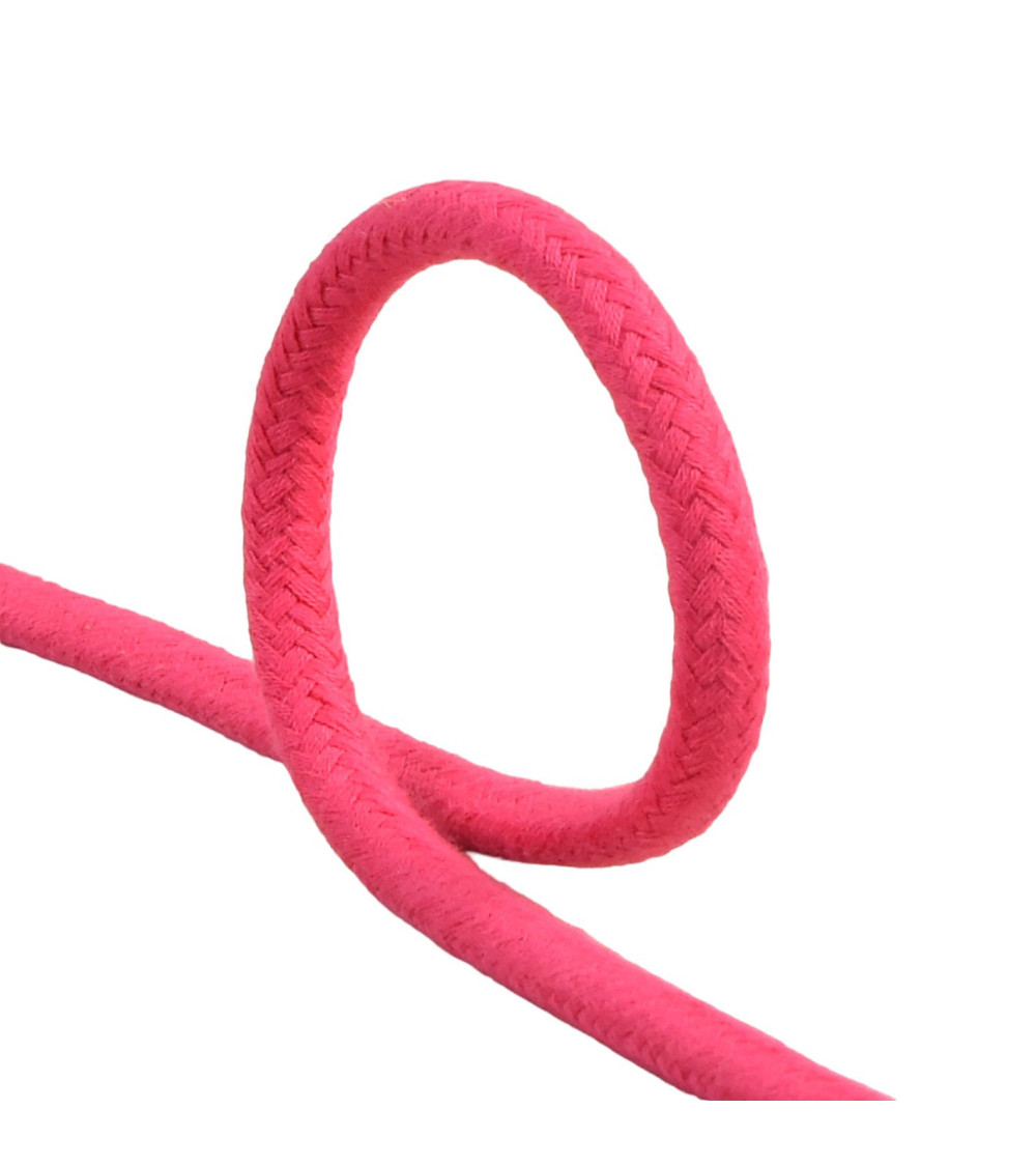 Geflochtene Kordel in Fuchsia, 6 mm pro Meter