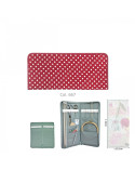 Pochette aiguilles à tricoter 43cmx20cm pois rouges