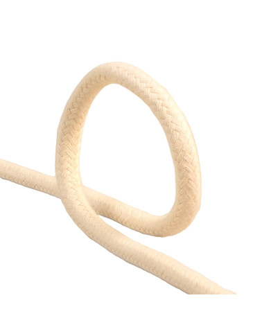 8mm ecru braided cord per meter