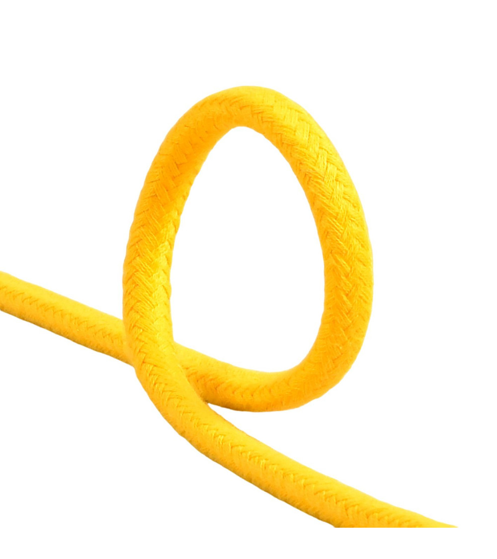 Gold yellow braided cord 8mm per meter
