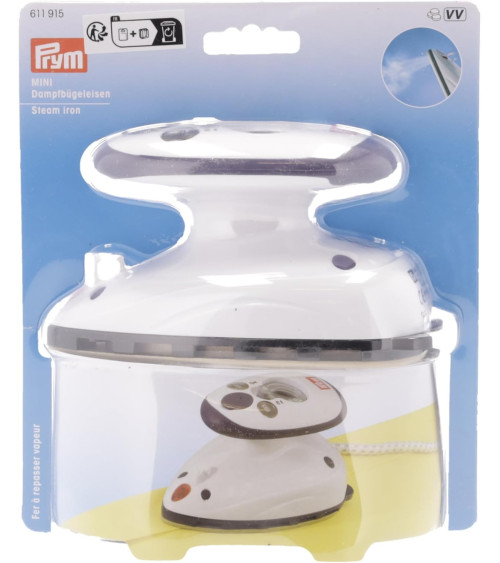 Mini fer à repasser vapeur PRYM blanc