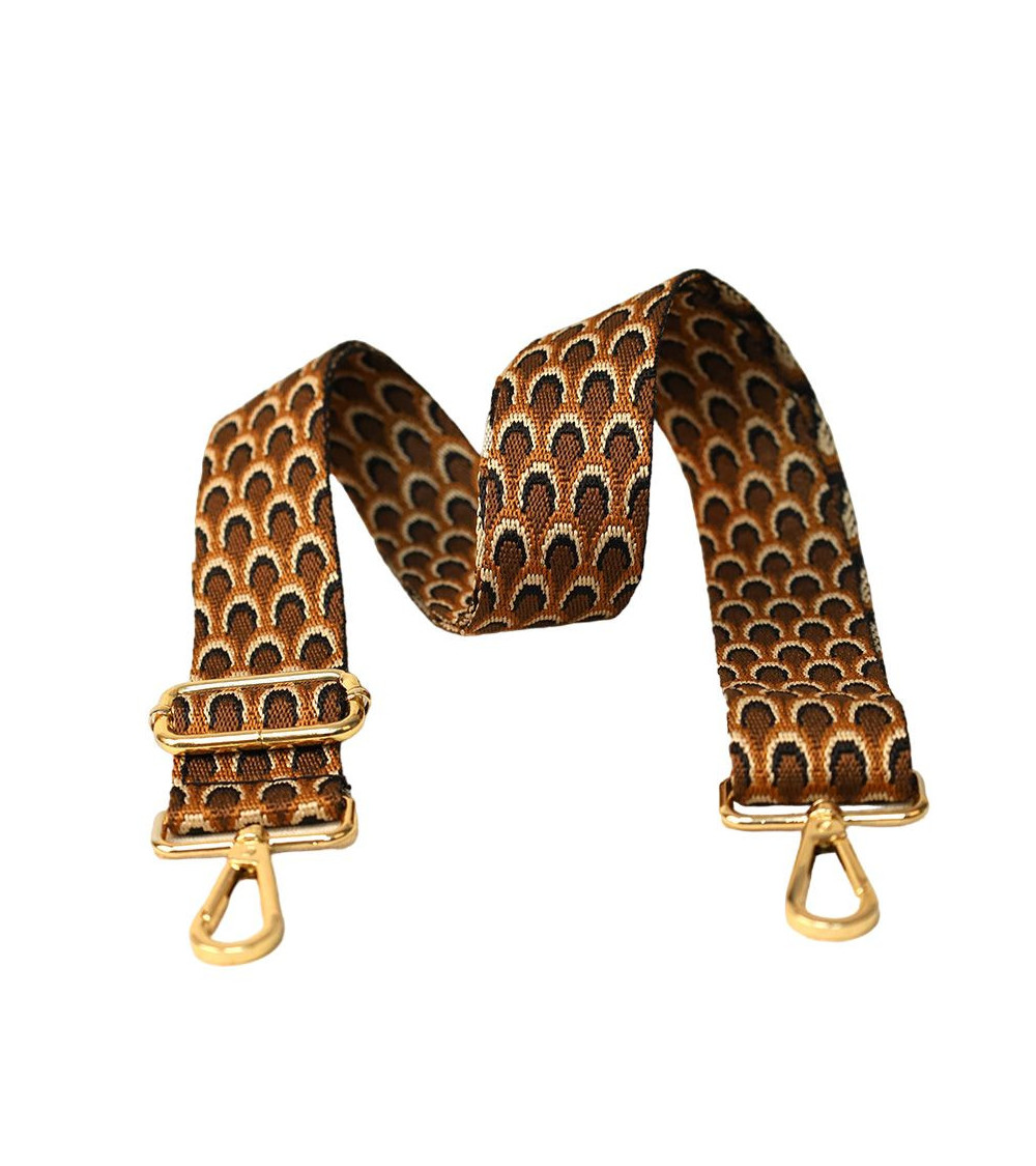 Peacock strap shoulder strap 40x140cm black
