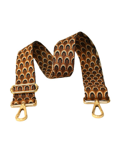 Peacock strap shoulder strap 40x140cm black