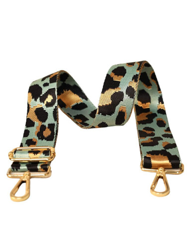 Schultergurt verschiedene Muster 40x140cm grüner Leopard