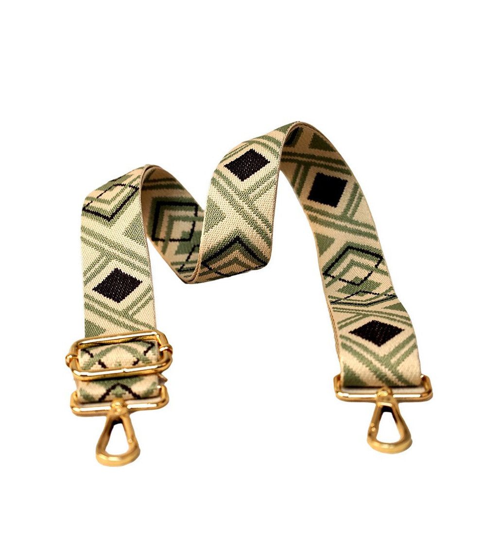 Tracolla Diamond Strap 40x140cm verde