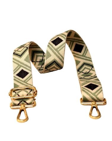 Tracolla Diamond Strap 40x140cm verde
