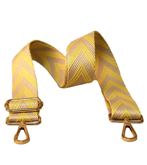 Shoulder strap strap geometric patterns 40x140cm yellow