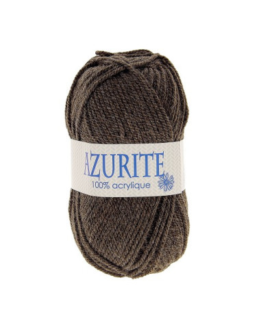 Packung mit 10 Knäueln Azurite-Strickwolle, 100 % Acryl, marron 0029