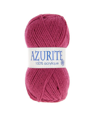 Lot de 10 pelotes de laine à tricoter Azurite 100% acrylique rose framboise 0283