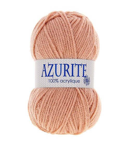 Lot of 10 balls of Azurite knitting wool 100% acrylic salmon beige 1979