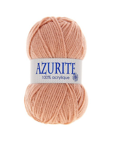 Lot of 10 balls of Azurite knitting wool 100% acrylic salmon beige 1979