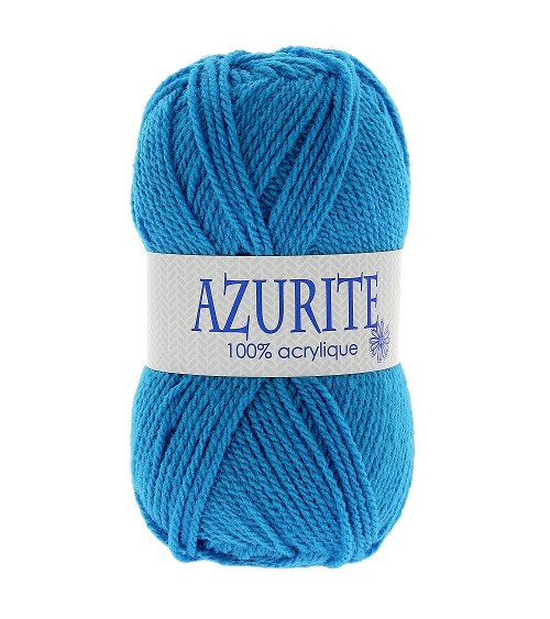 Lot de 10 pelotes de laine à tricoter Azurite 100% acrylique bleu tropiques 3040