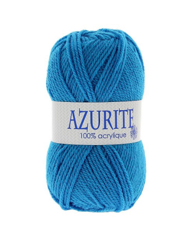 Lot de 10 pelotes de laine à tricoter Azurite 100% acrylique bleu tropiques 3040