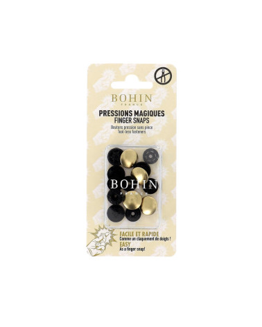 copy of Bohin beige 13mm snap fasteners without pliers