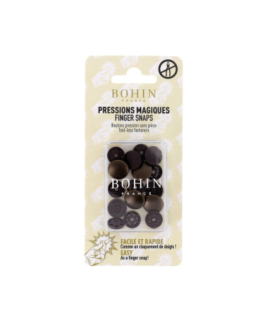 copy of Bohin beige 13mm snap fasteners without pliers