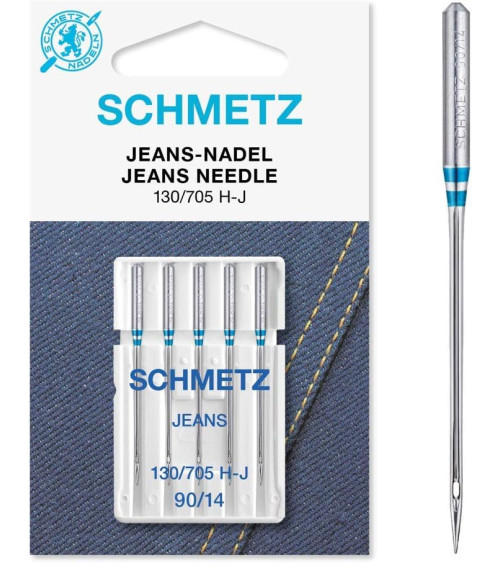 5 Schmetz universal needles 130/705 H-J jeans size 90
