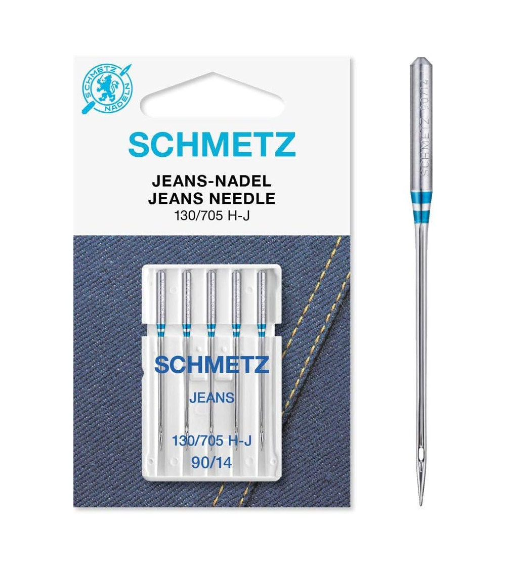 5 aiguilles universelles Schmetz 130/705 H-J jean taille 90