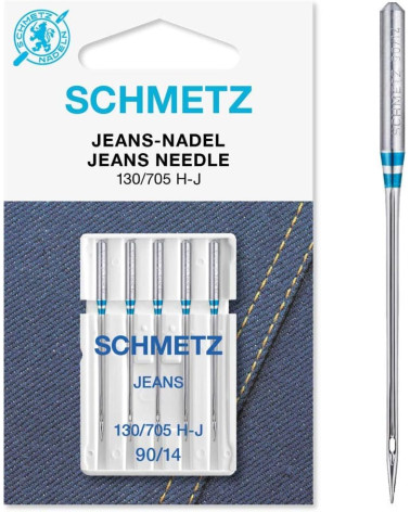 5 Schmetz universal needles 130/705 H-J jeans size 90