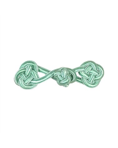 Brandebourg textile 75mm vert clair