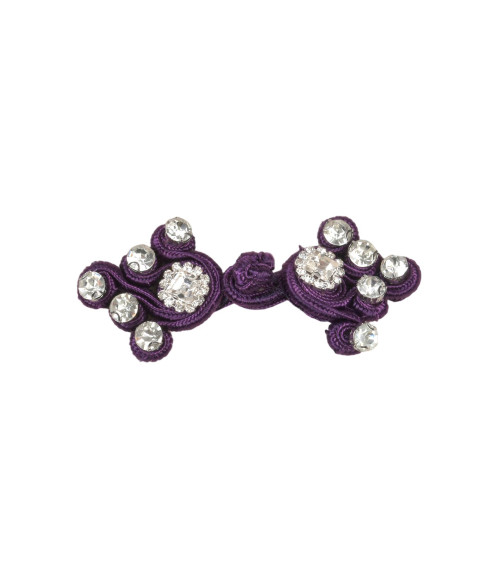 Strass textil Brandenburg 75mm lila violeta